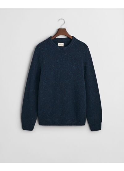 Wool Nepps Crew Neck Sweater
