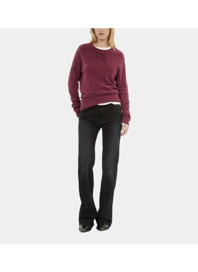 Pull En Cachemire Bordeaux Femme