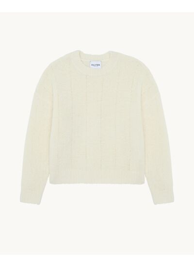 Pull Vigy blanc vintage