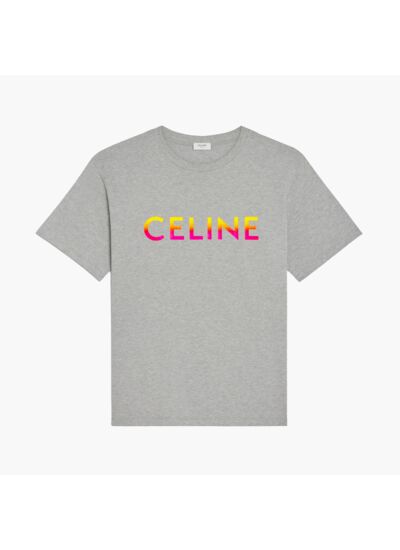 Celine T-Shirt - Logo Fade - Gris