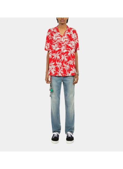 Chemise Imprimée Manches Courtes Homme