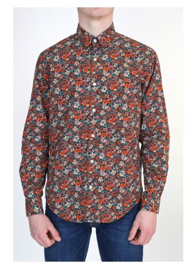 Chemise Manches Longues À  Motif Fleurs