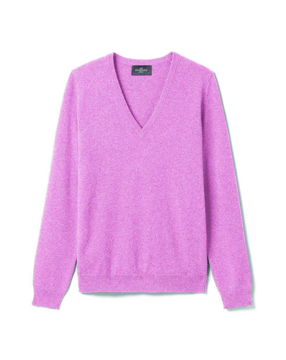 Pull col V classique - Femme - ROSE LOUKOUM