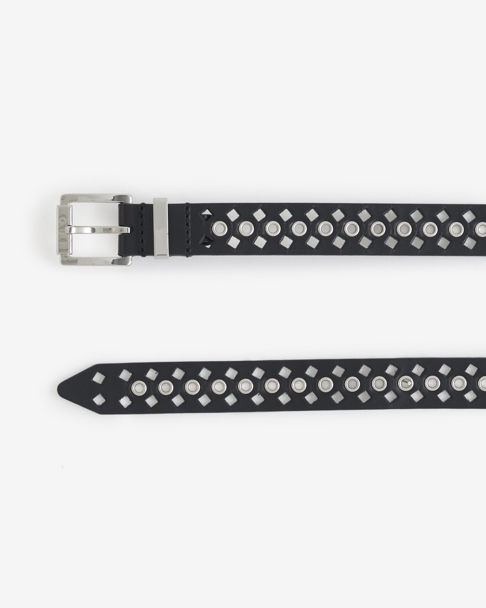 Ceinture En Cuir Perforé Atlas Eyelet