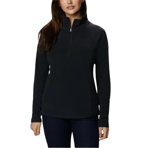 W Pine Ridge FS Fleece 1/2 Zip Noir