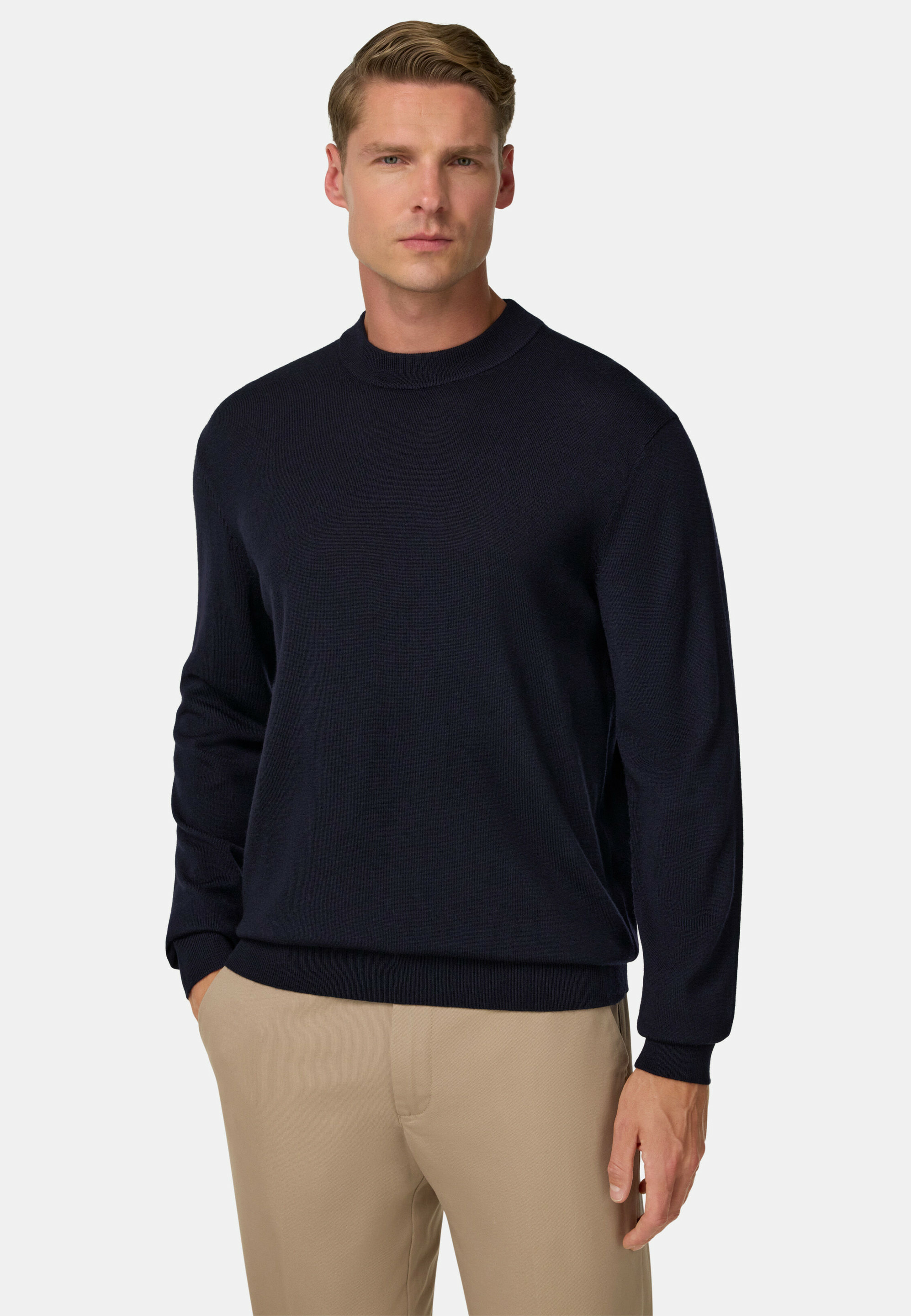 Pull Col Rond en Laine Mérinos