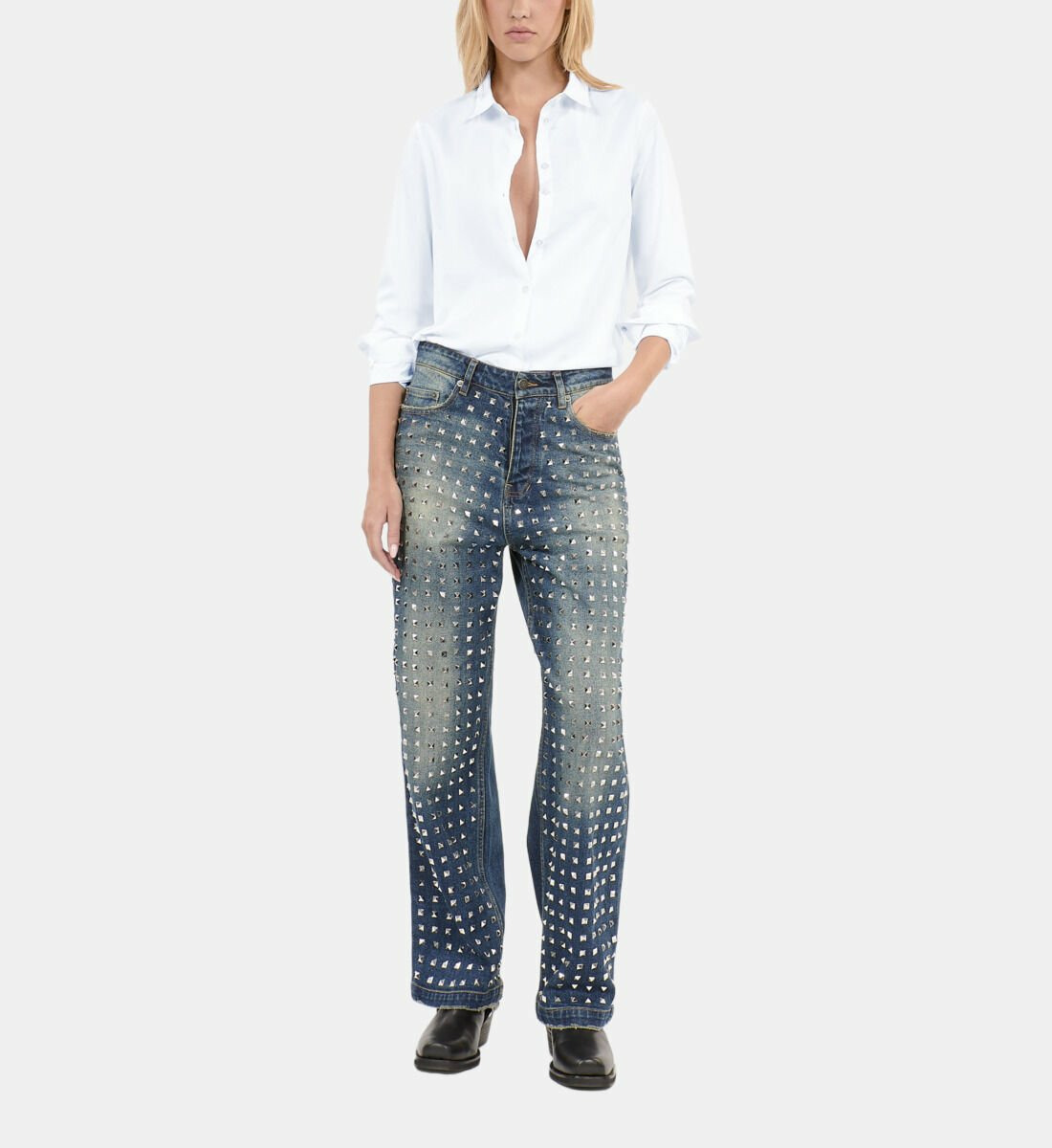 Chemise En Popeline Blanche Femme