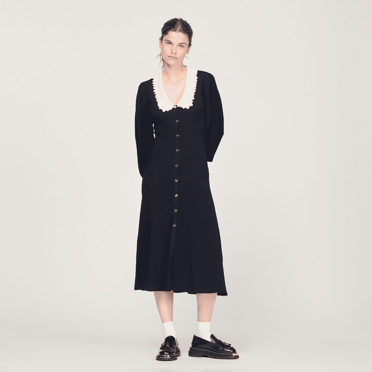 Robe longue à manches longues