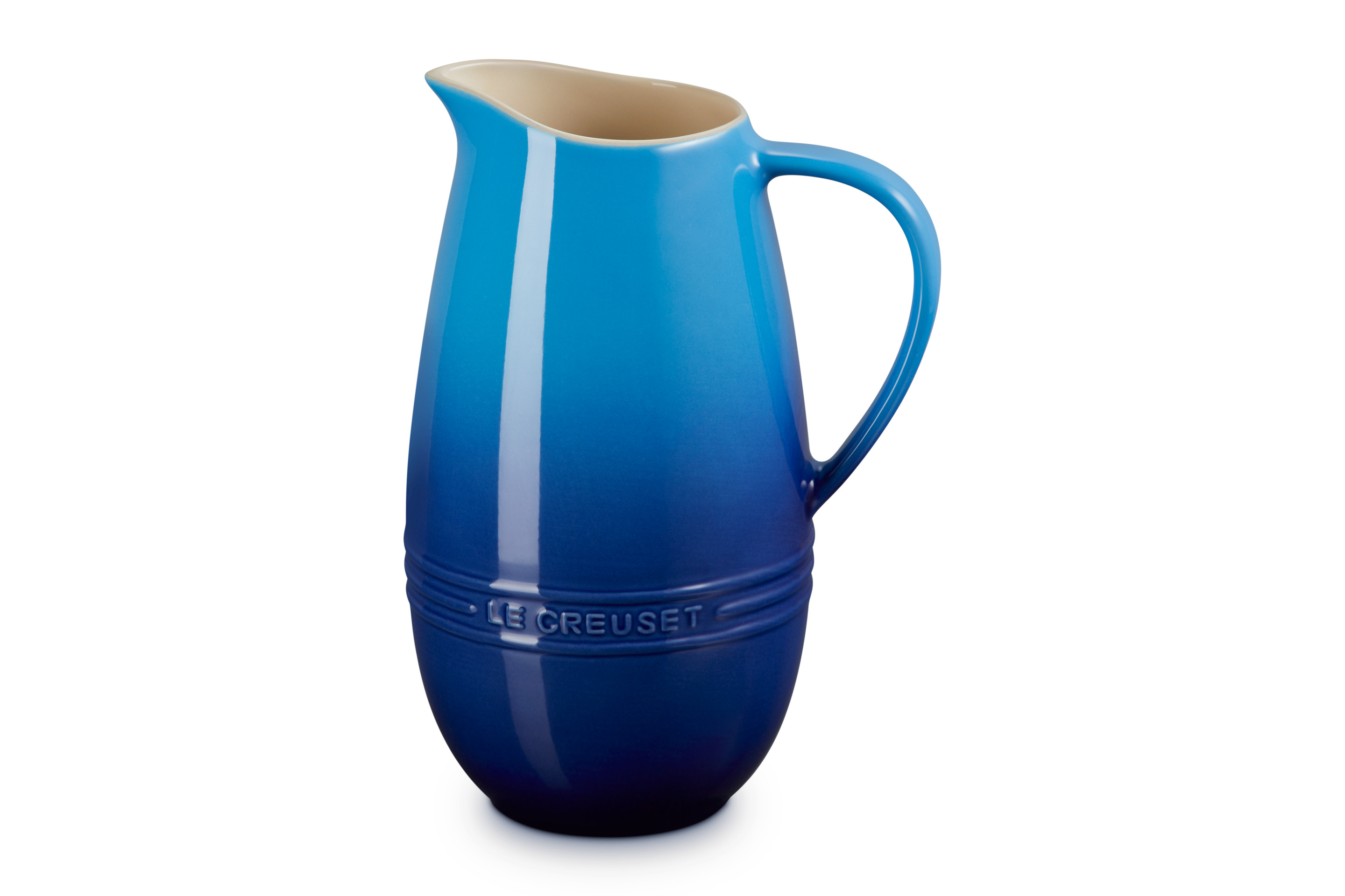 Pichet 1.6l en céramique bleu azur