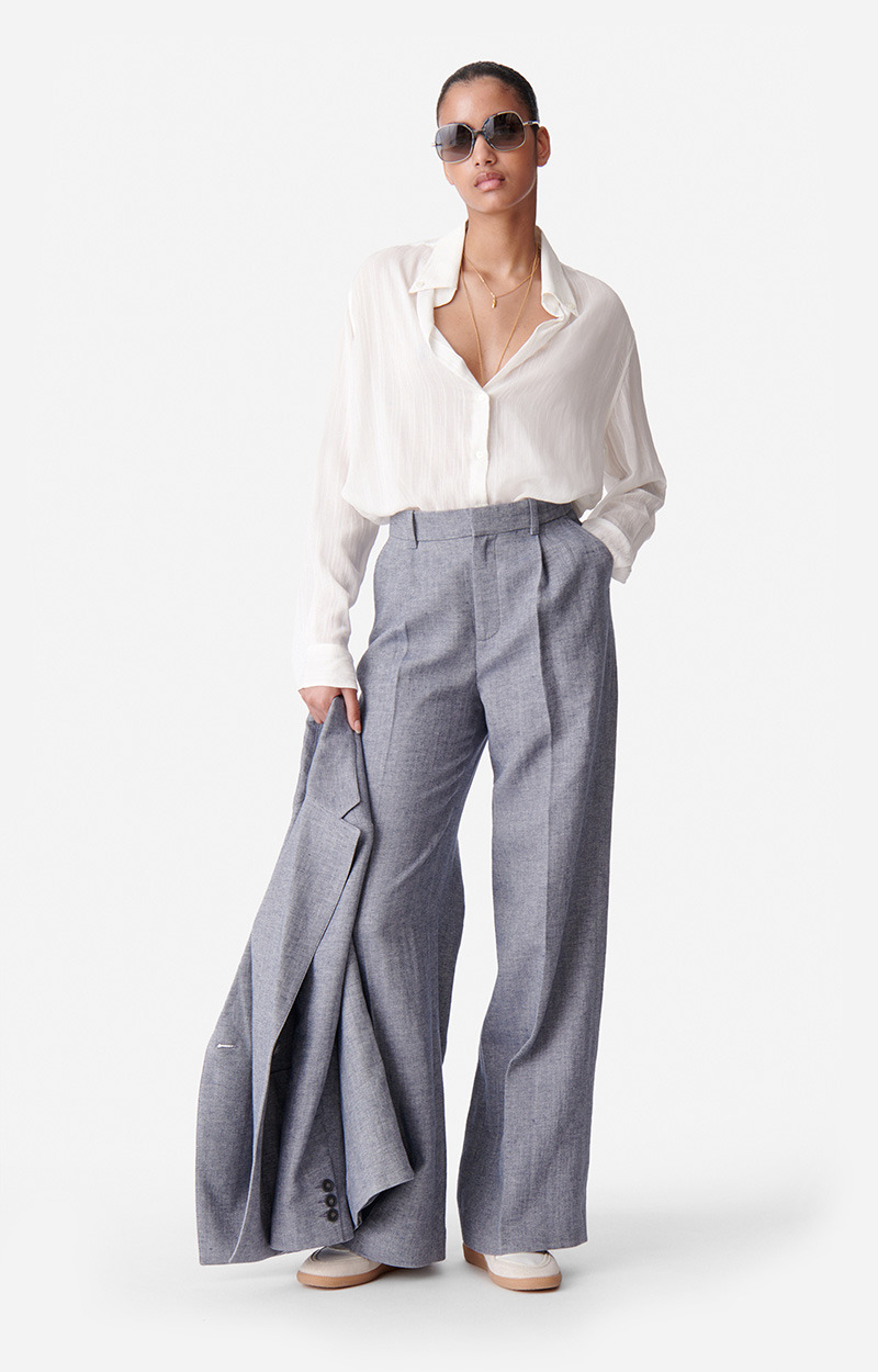 Pantalon Cyrano En Coton Et Lin