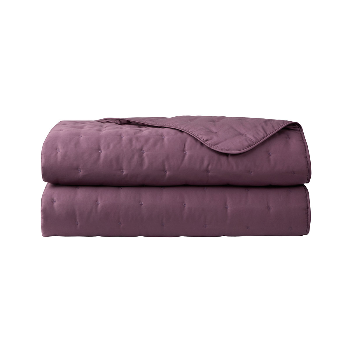 Yves Delorme - Couvre lit en satin marron, Triomphe