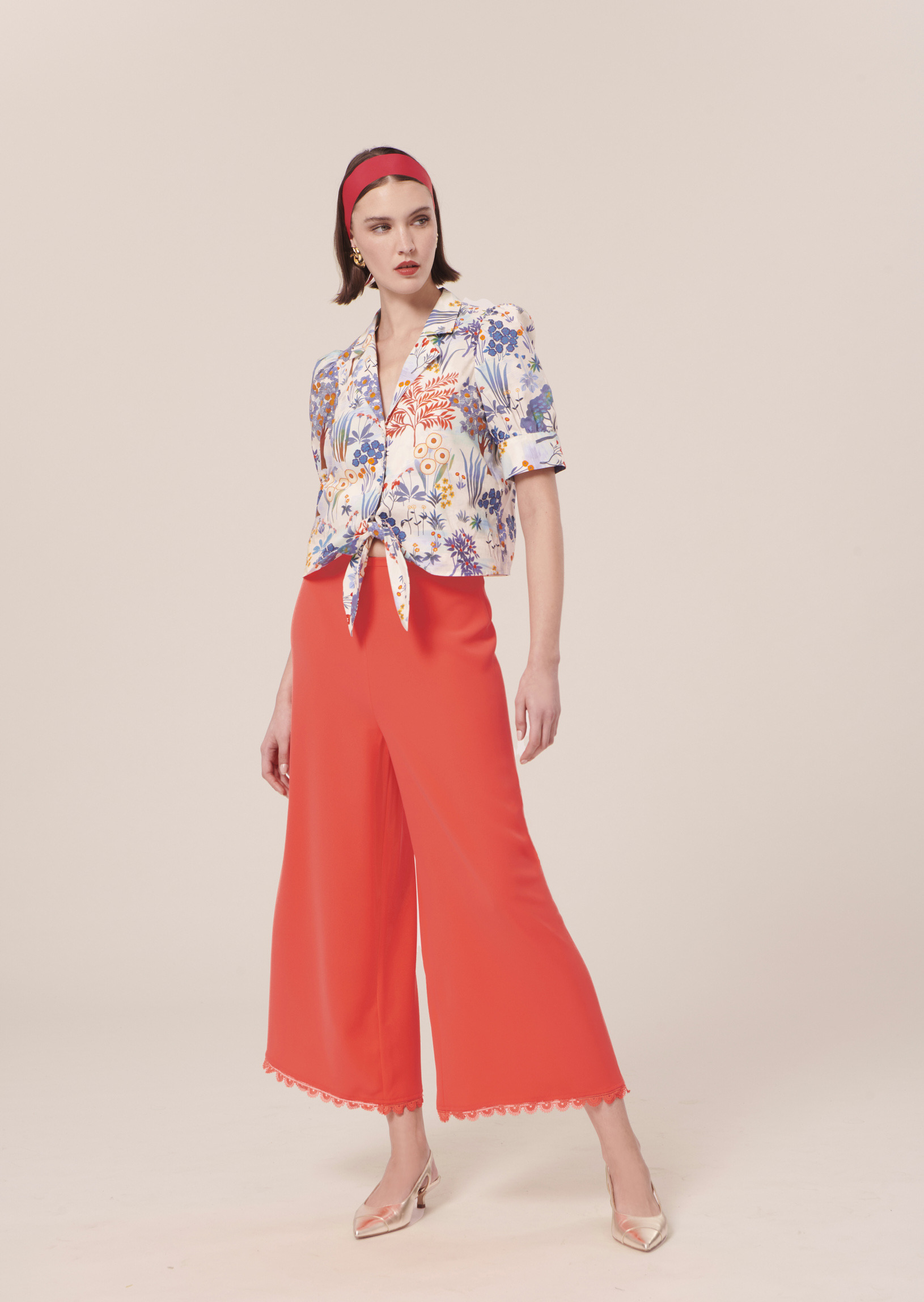 Pantalon Positive-Corail en Polyester