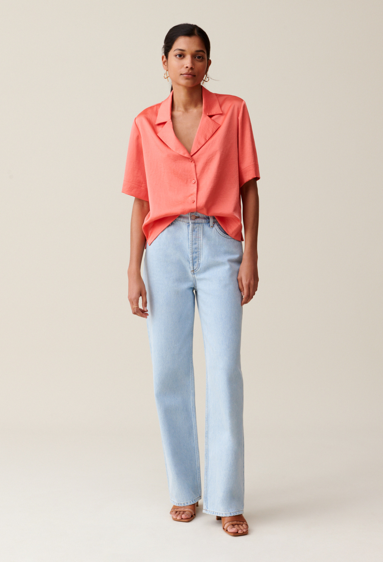 Chemise  fluide satinée