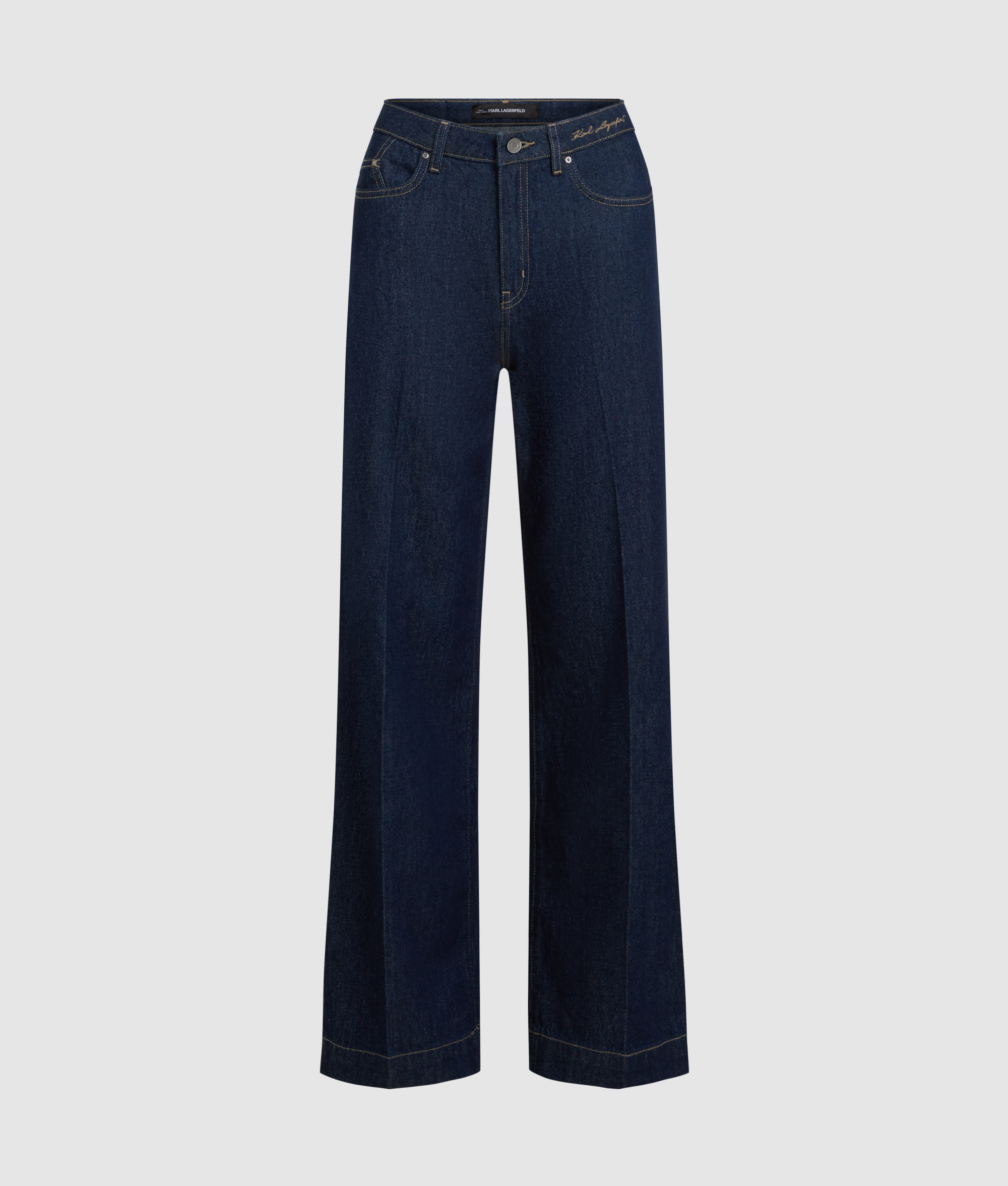 WIDE LEG RINSE JEANS