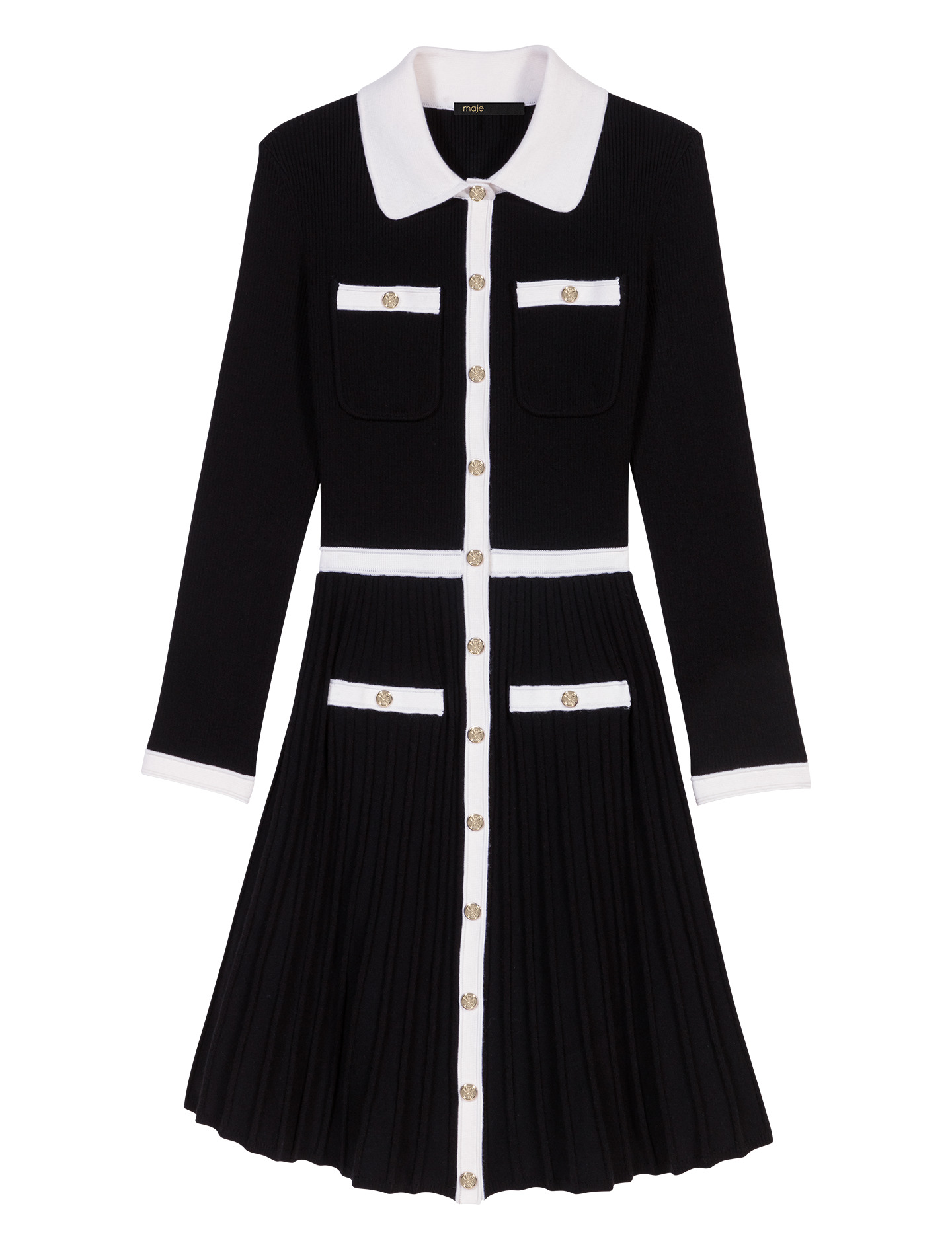 Robe courte en maille
