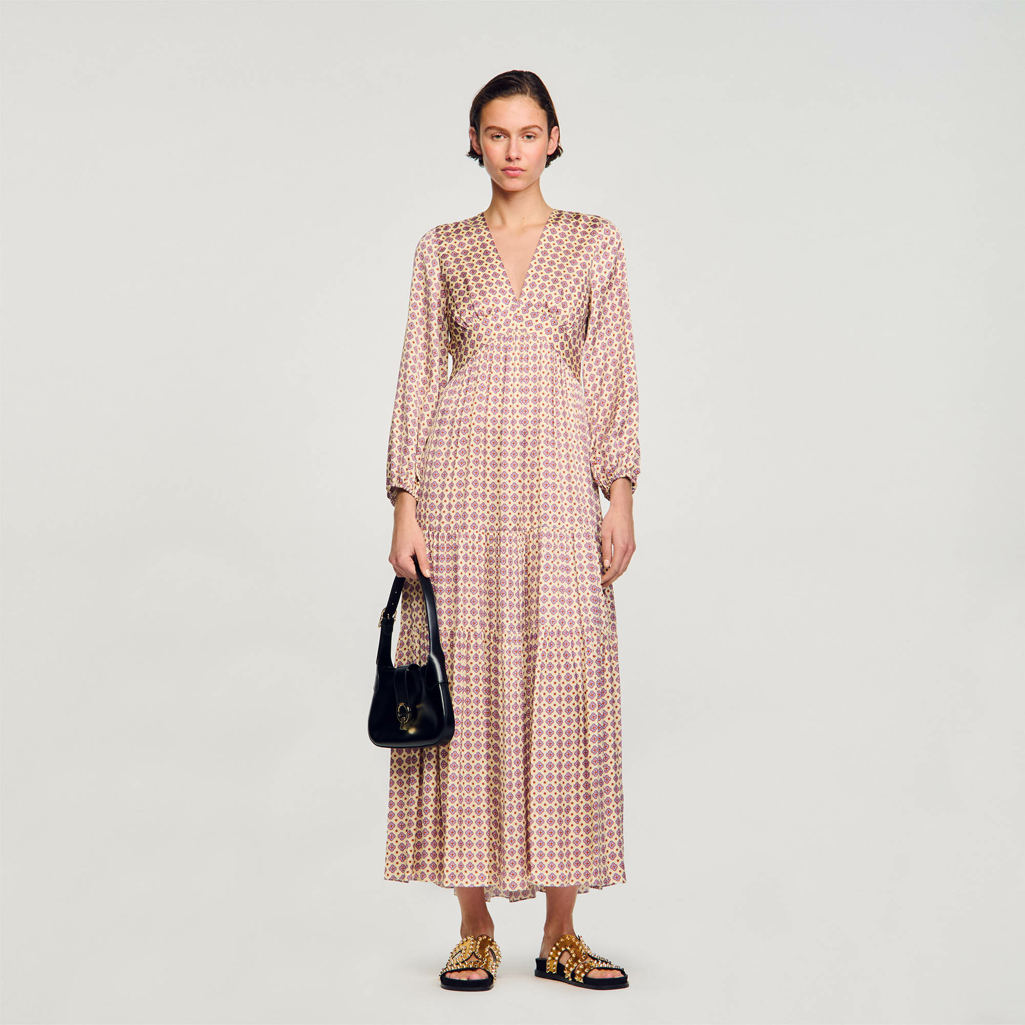 Robe longue imprimée