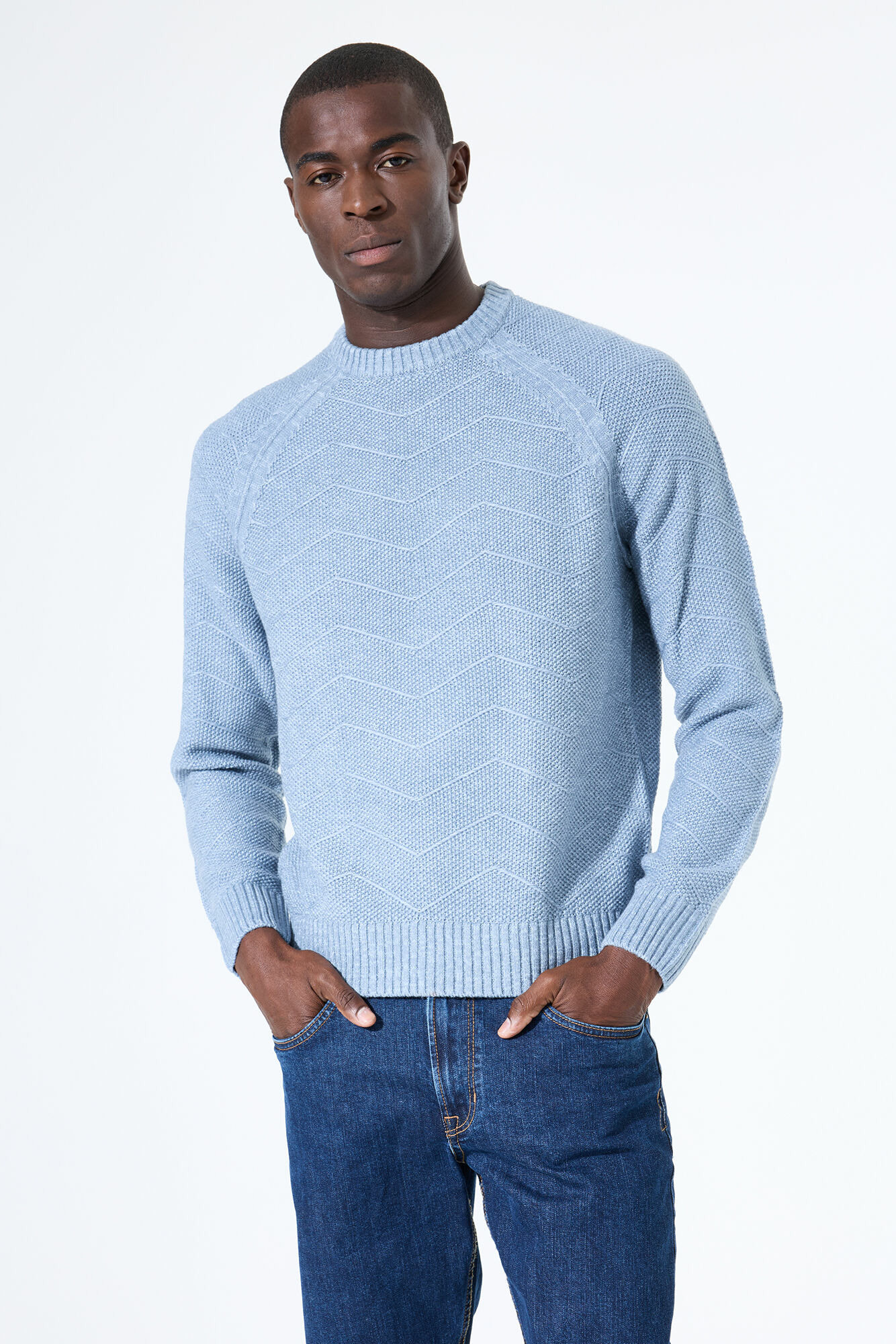Men Sweater Blue