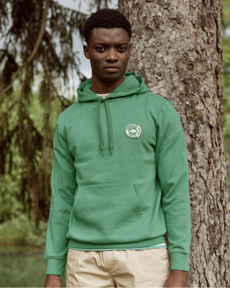 Sweat a capuche vert