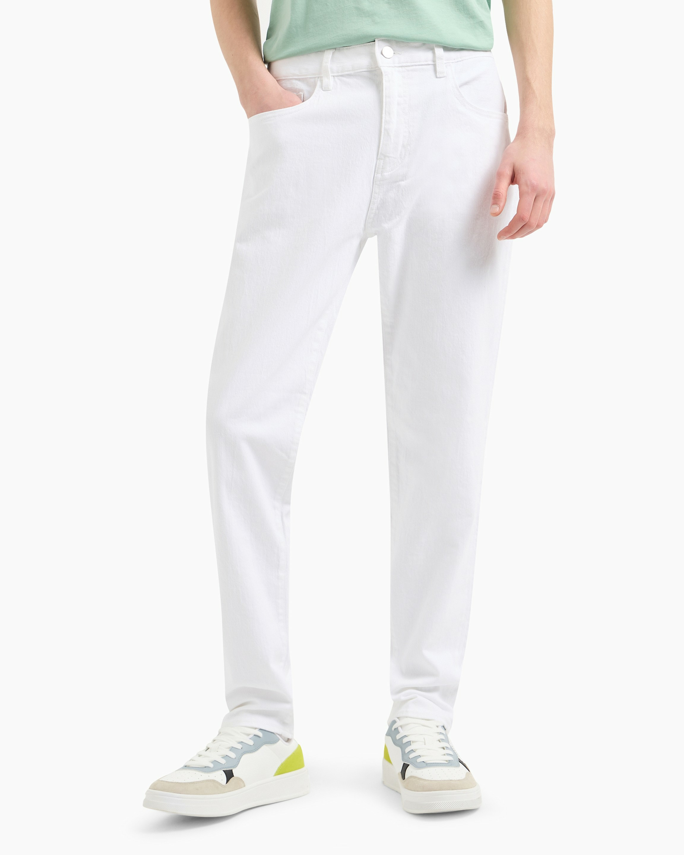 Pantalon blanc à 5 poches