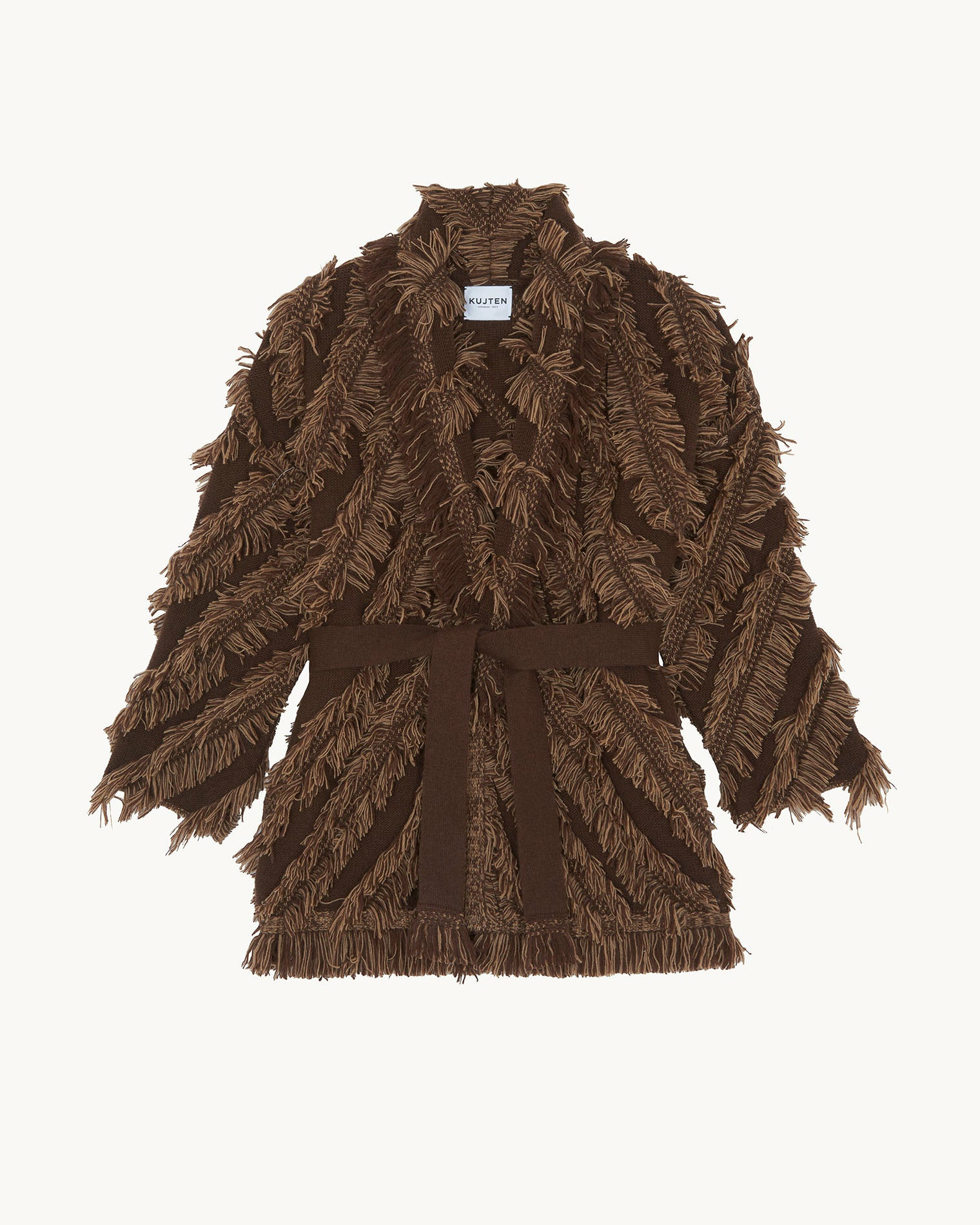 Veste Miko Fringes marron