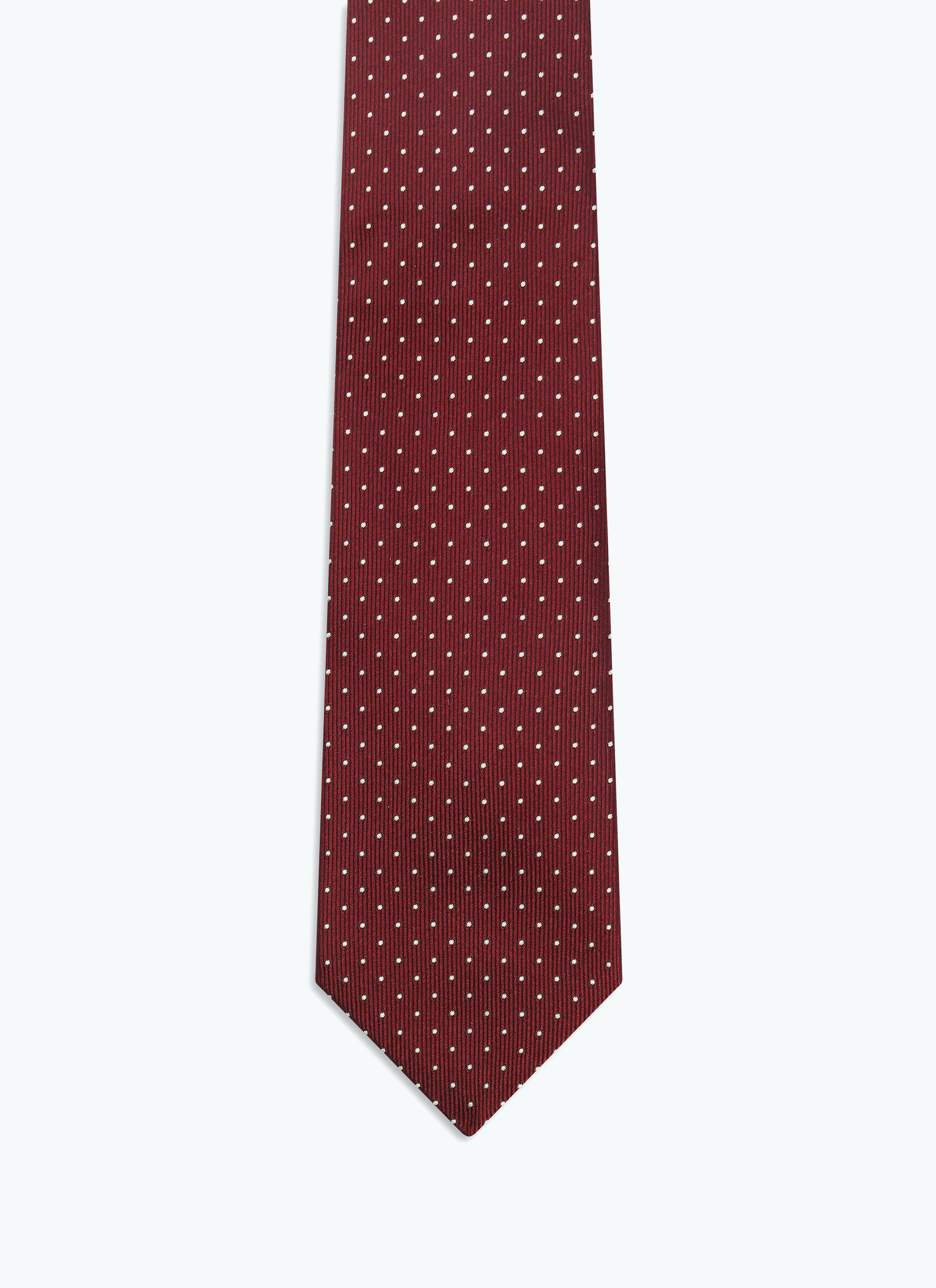 Cravate en satin de soie à pois