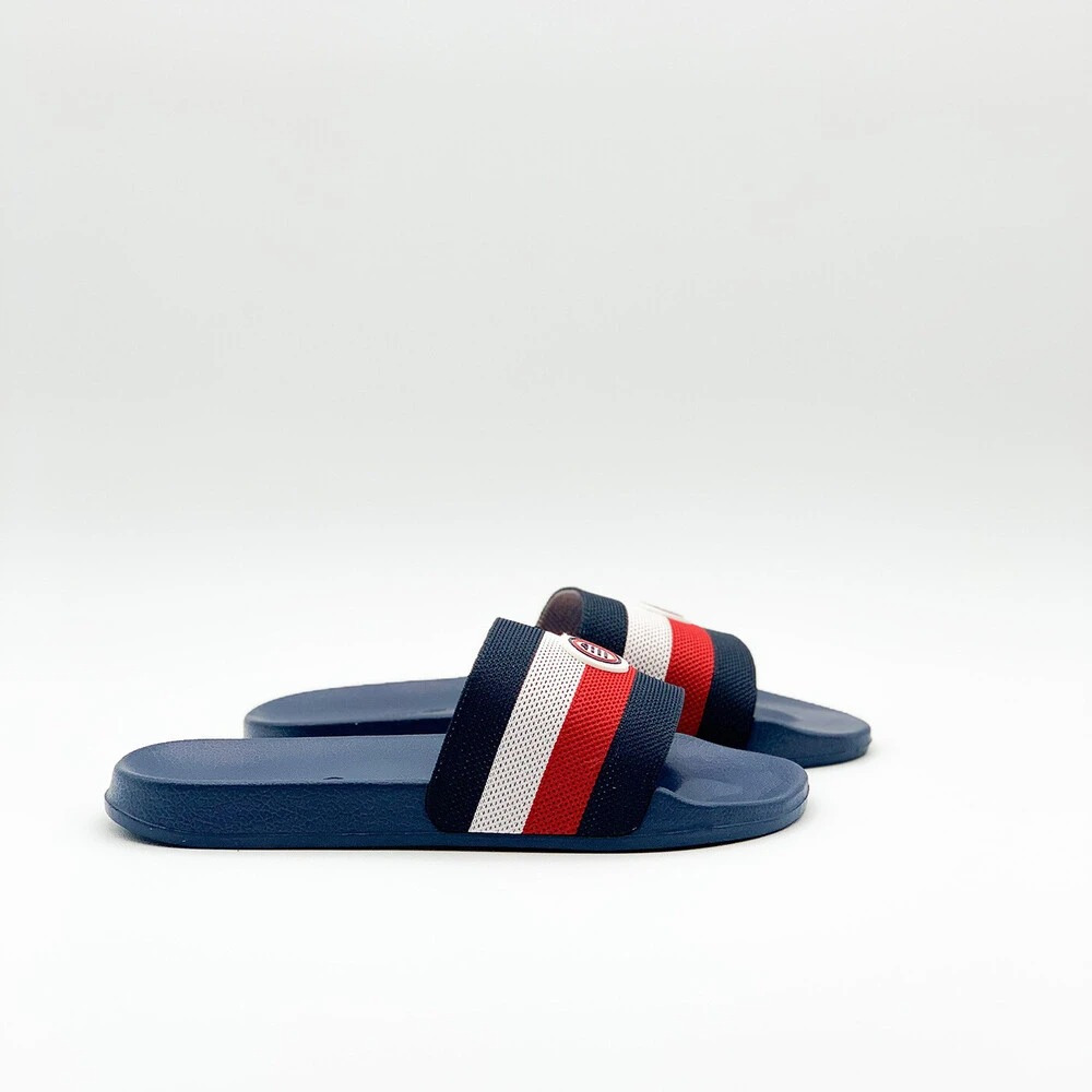 Claquettes à bandes tricolores POOL SLIDES