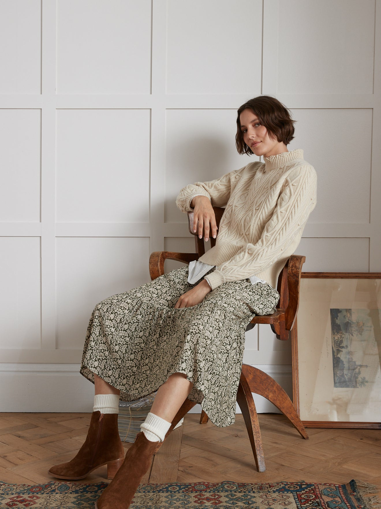 PULL TORSADE COL F