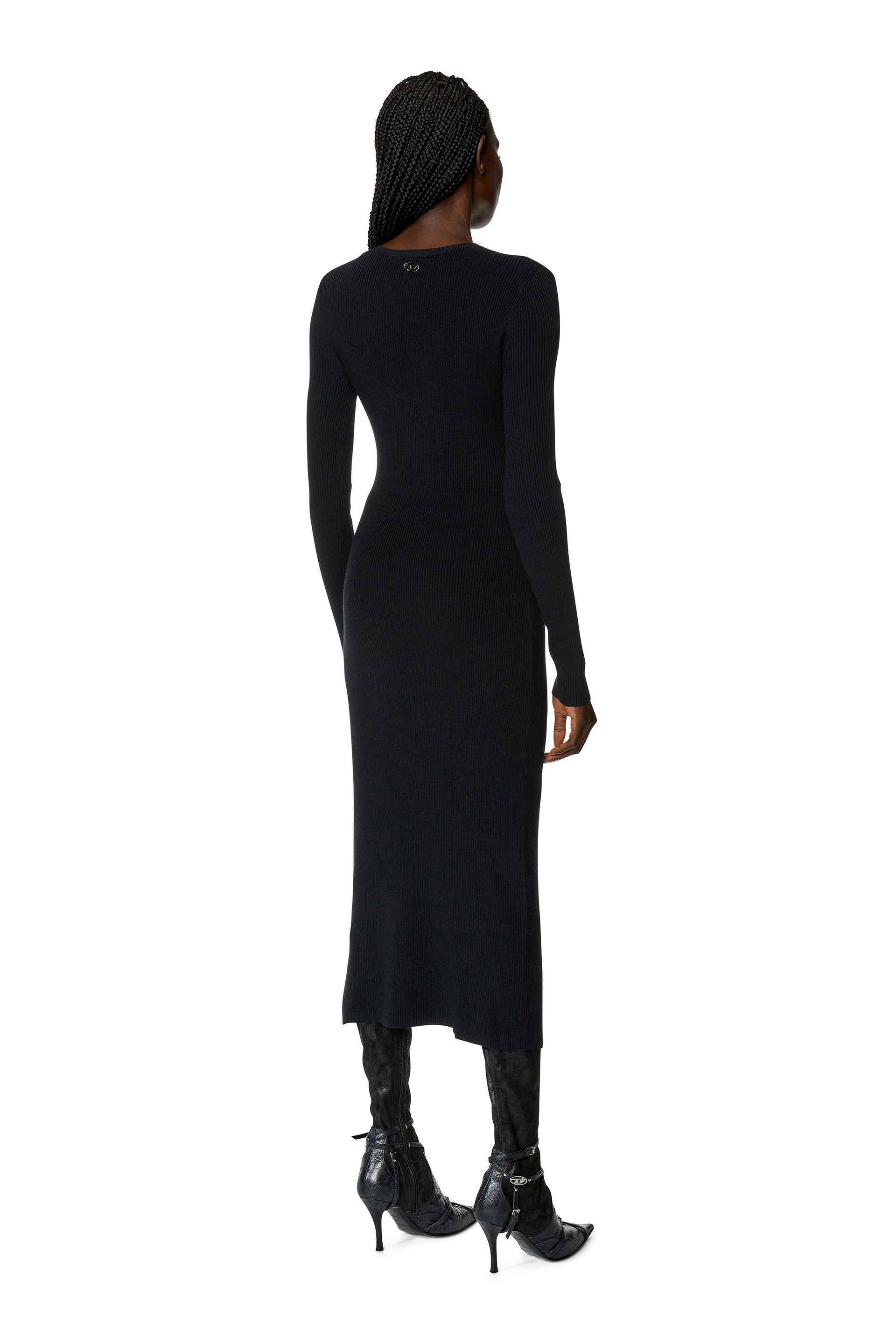 Robe en laine mélangée avec cut-out