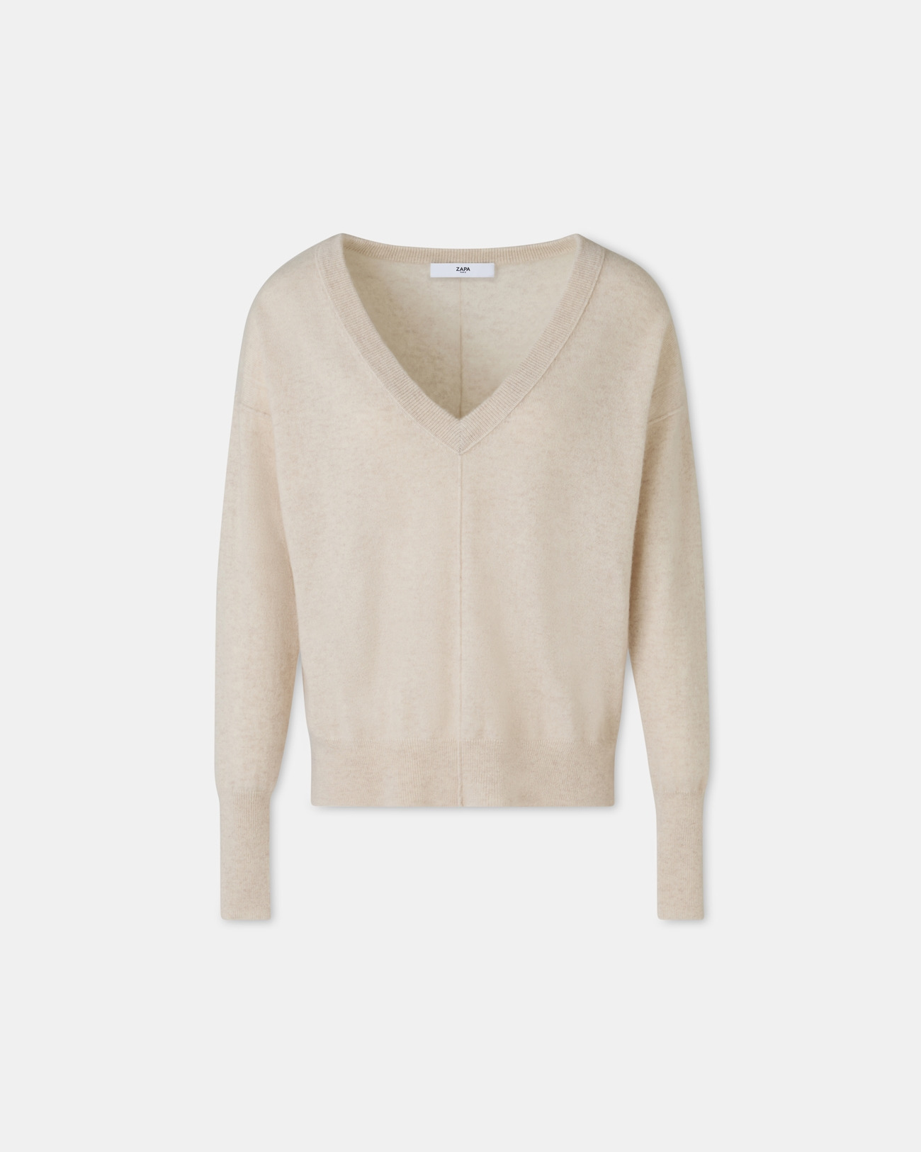 Pull Pucci Beige Chiné en Cachemire