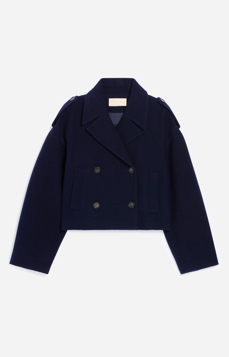 Manteau Beran En Laine Mélangée