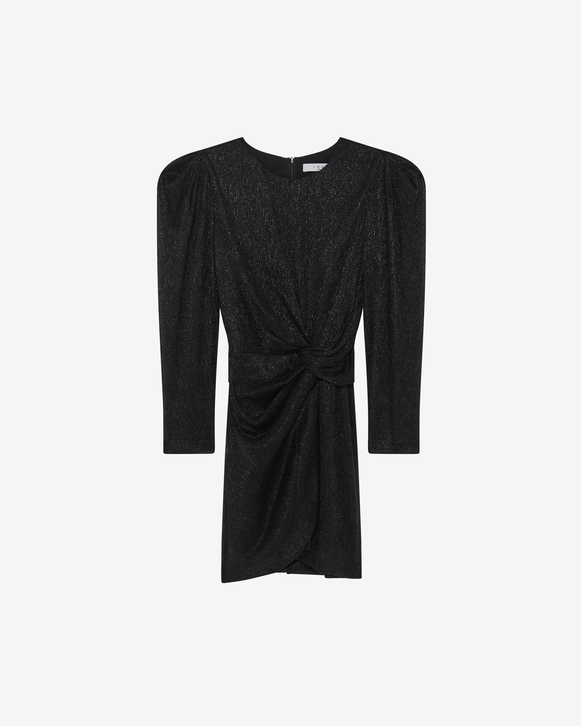 Robe Courte Drapée Col Rond Nowen