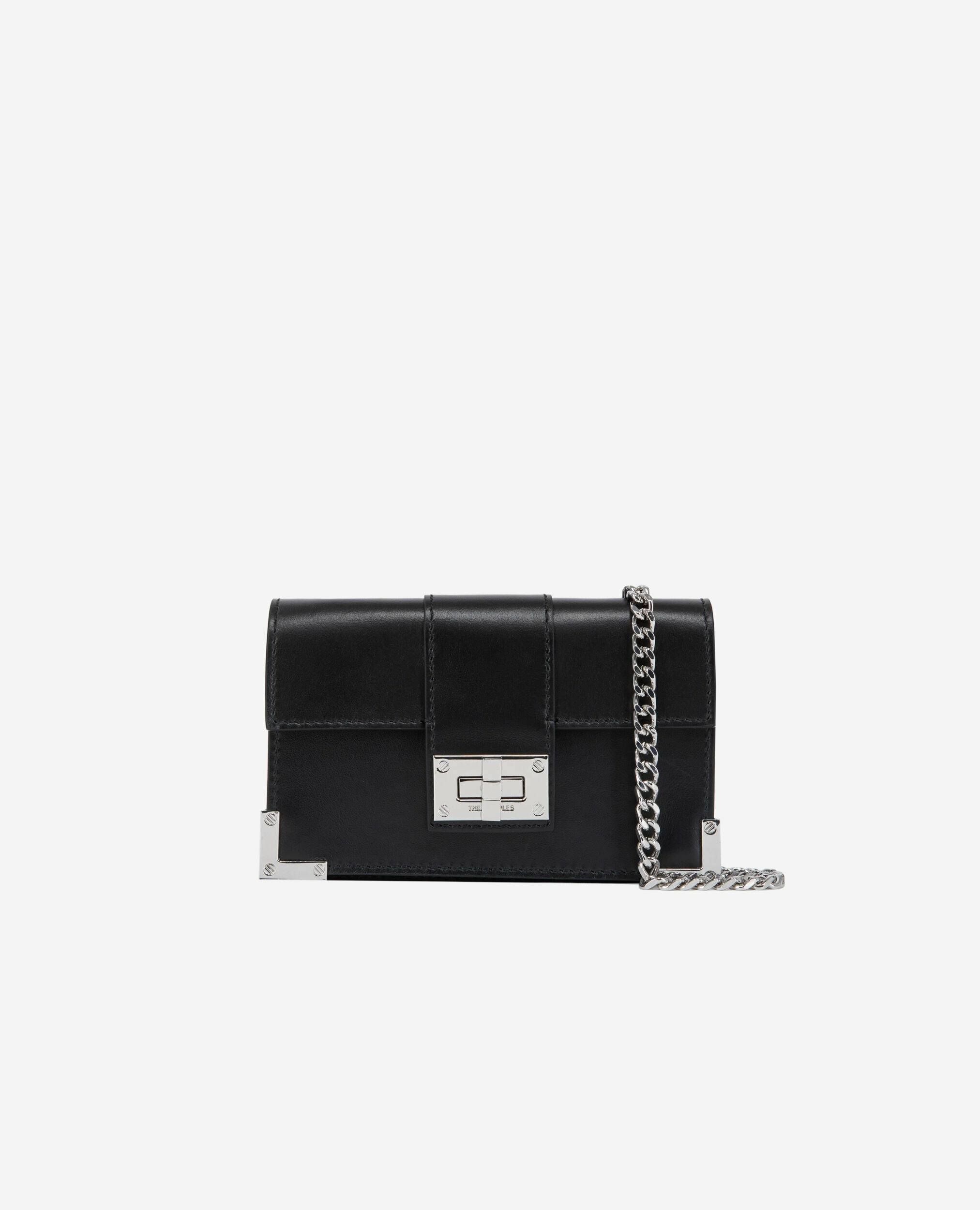 Pochette Emily Small En Cuir Lisse Noir