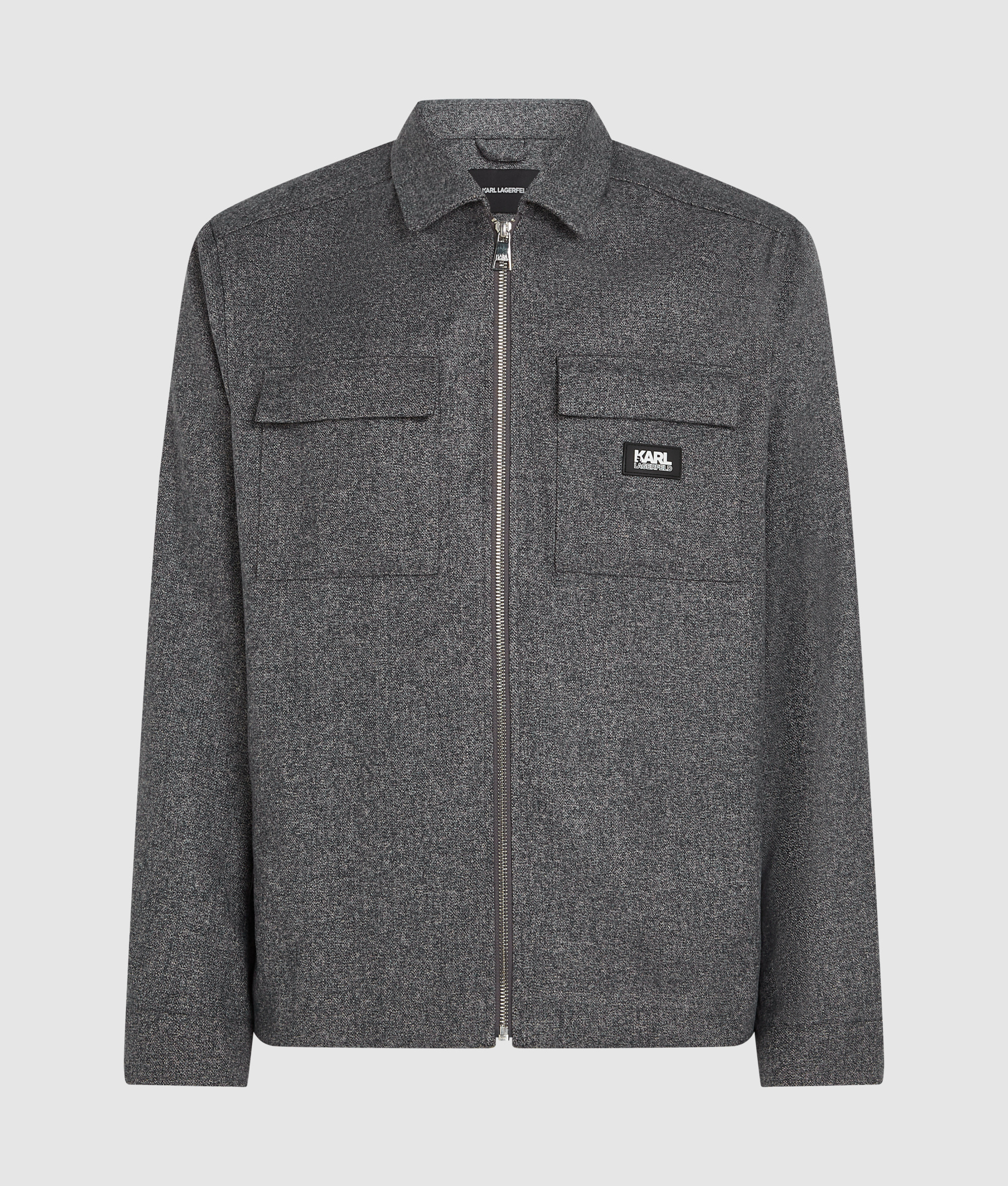 BRUSHED MELANGE OVERSHIRT