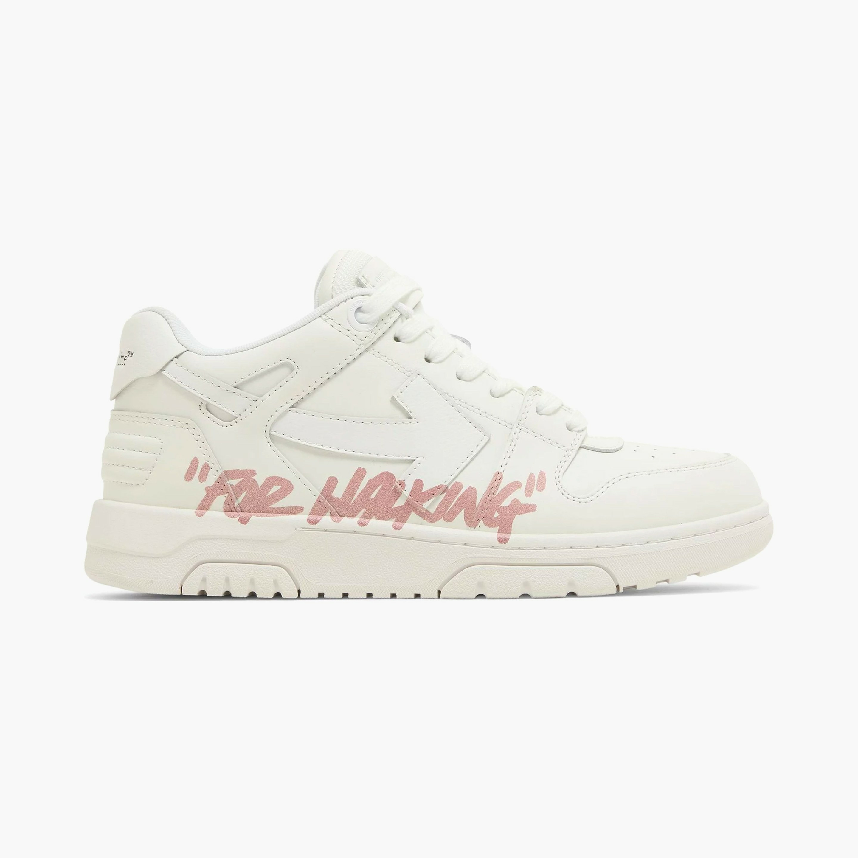 Off-White Out Of Office Low Tops For Walking White Pink - Précommande