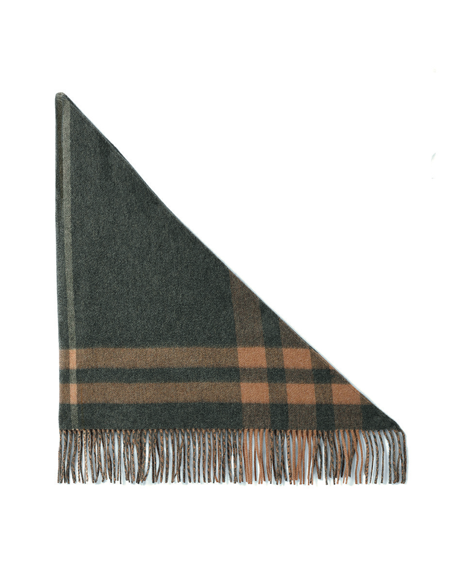 Triangle tartan à franges - Accessoire - LOUP/CARAMEL