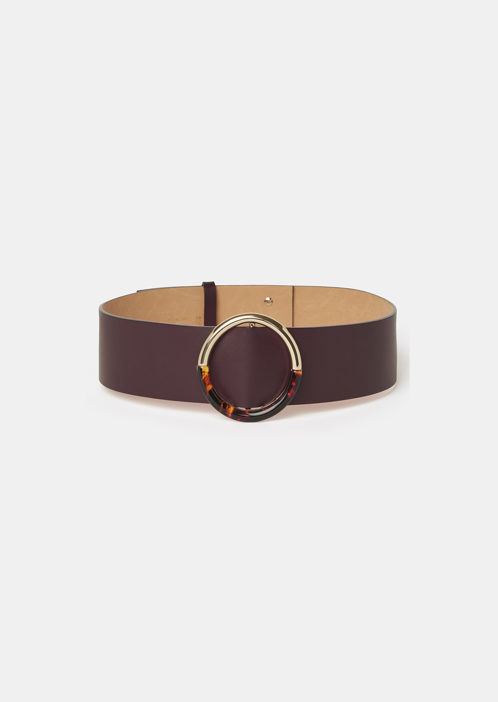 Ceinture Lauren-Bordeaux en Cuir De Vachette