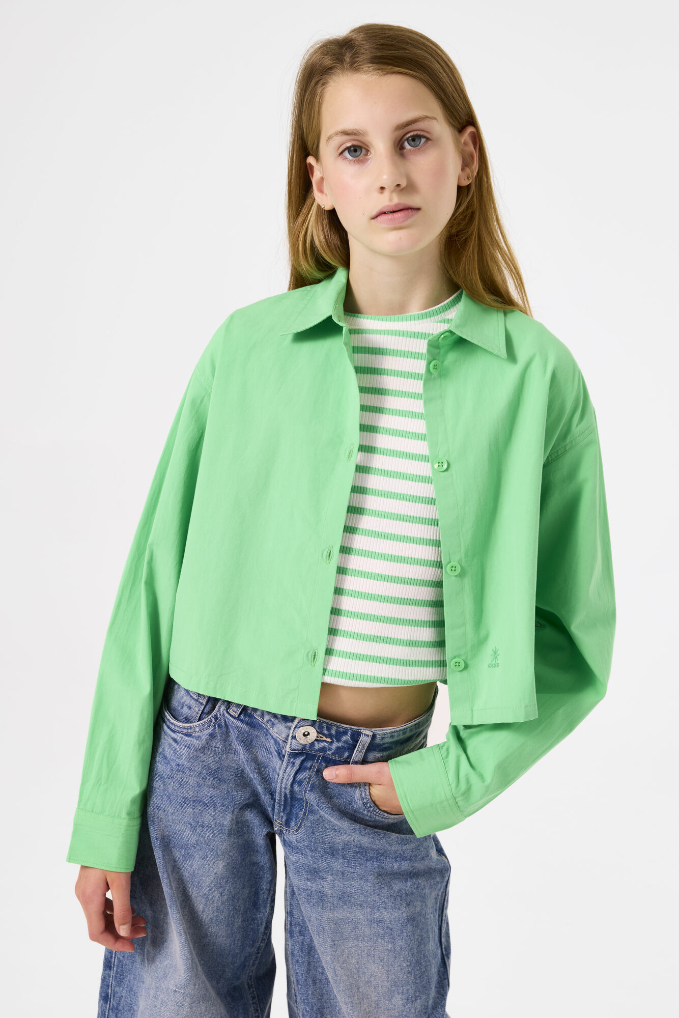 Girls Shirt Green