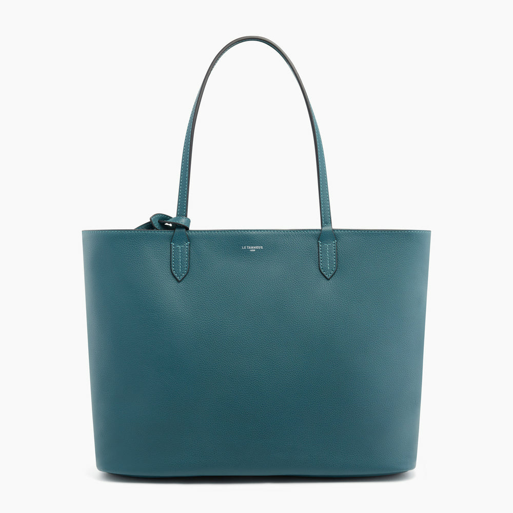 Grand sac cabas Louise en cuir grainé