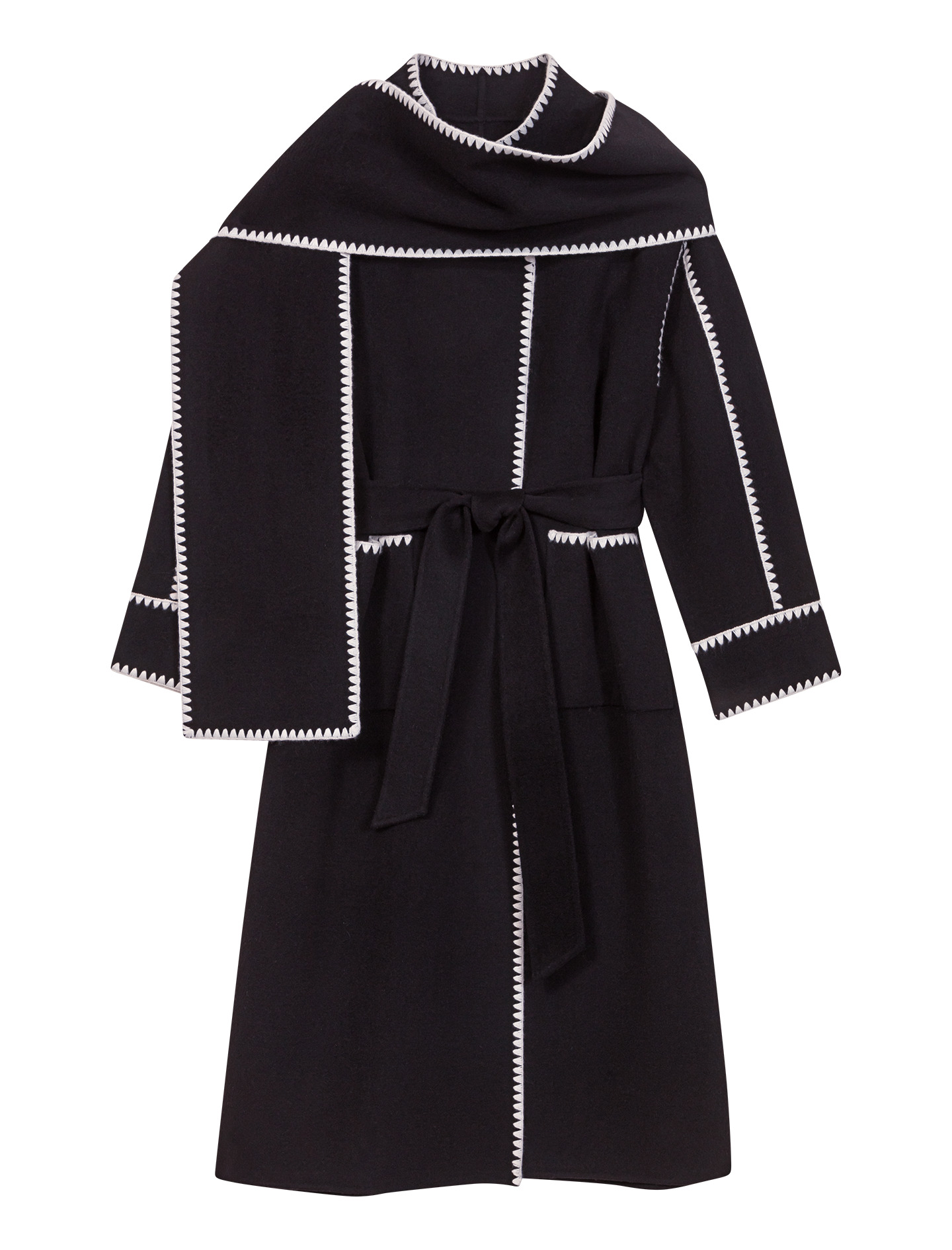 Manteau bicolore double face