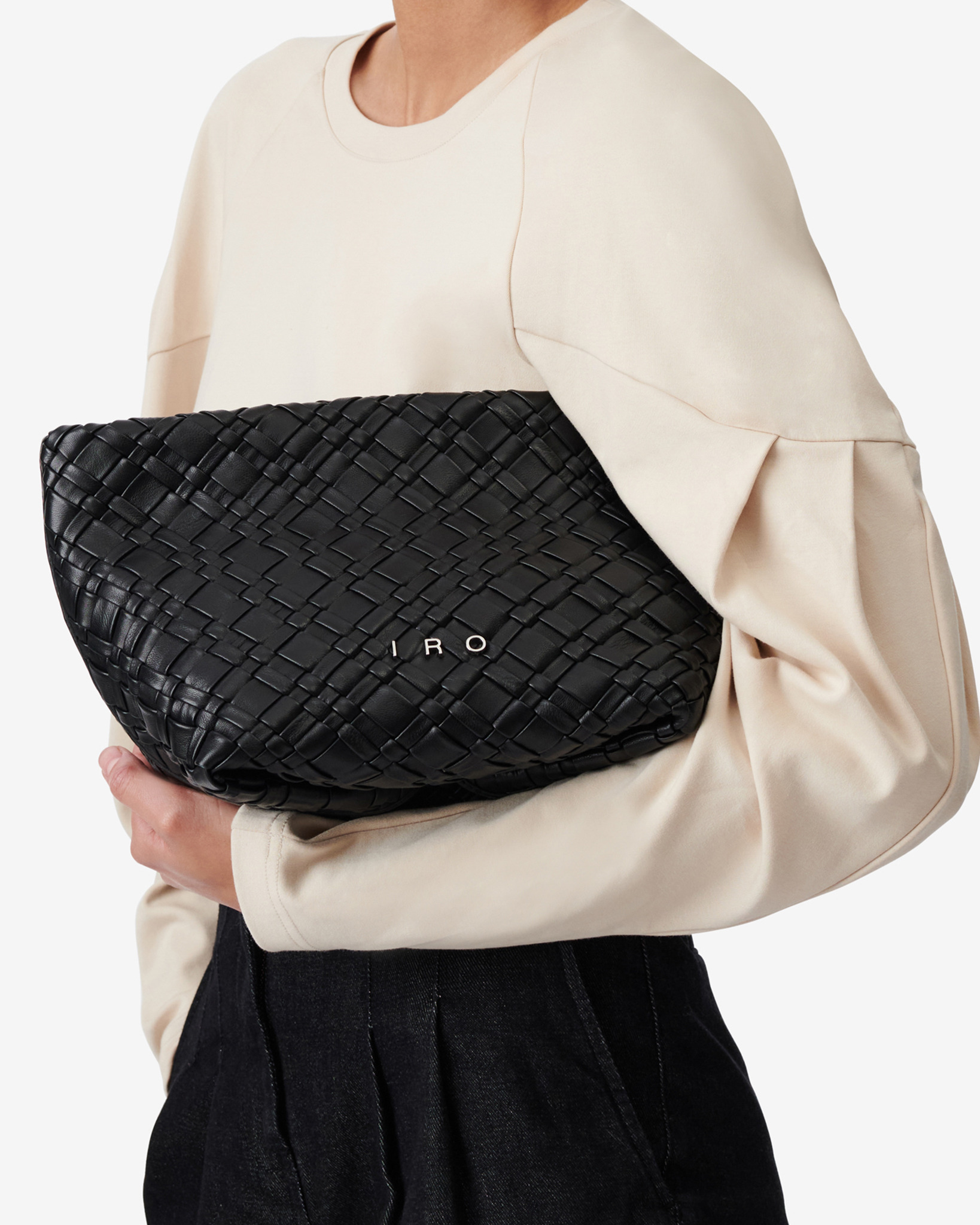 Pochette En Cuir Neobel Woven