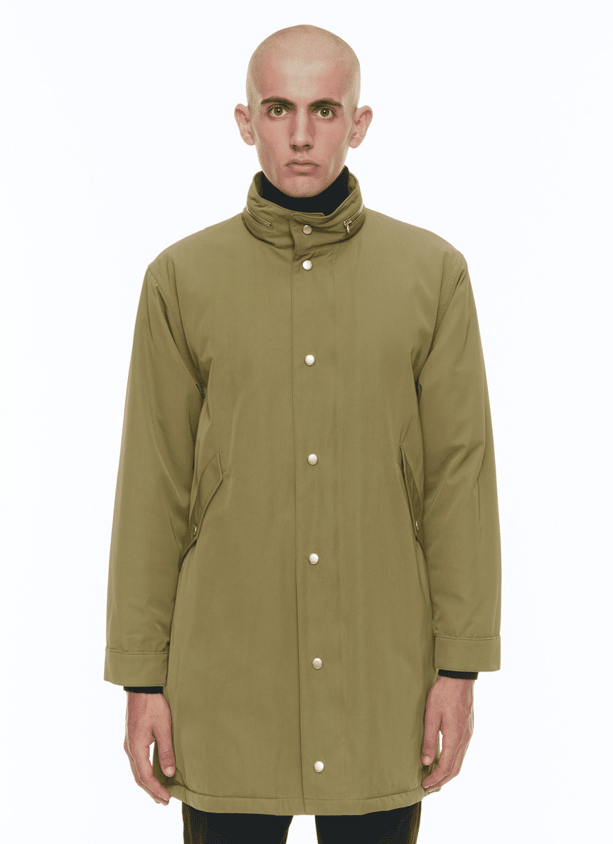 Parka matelassée fishtail en twill