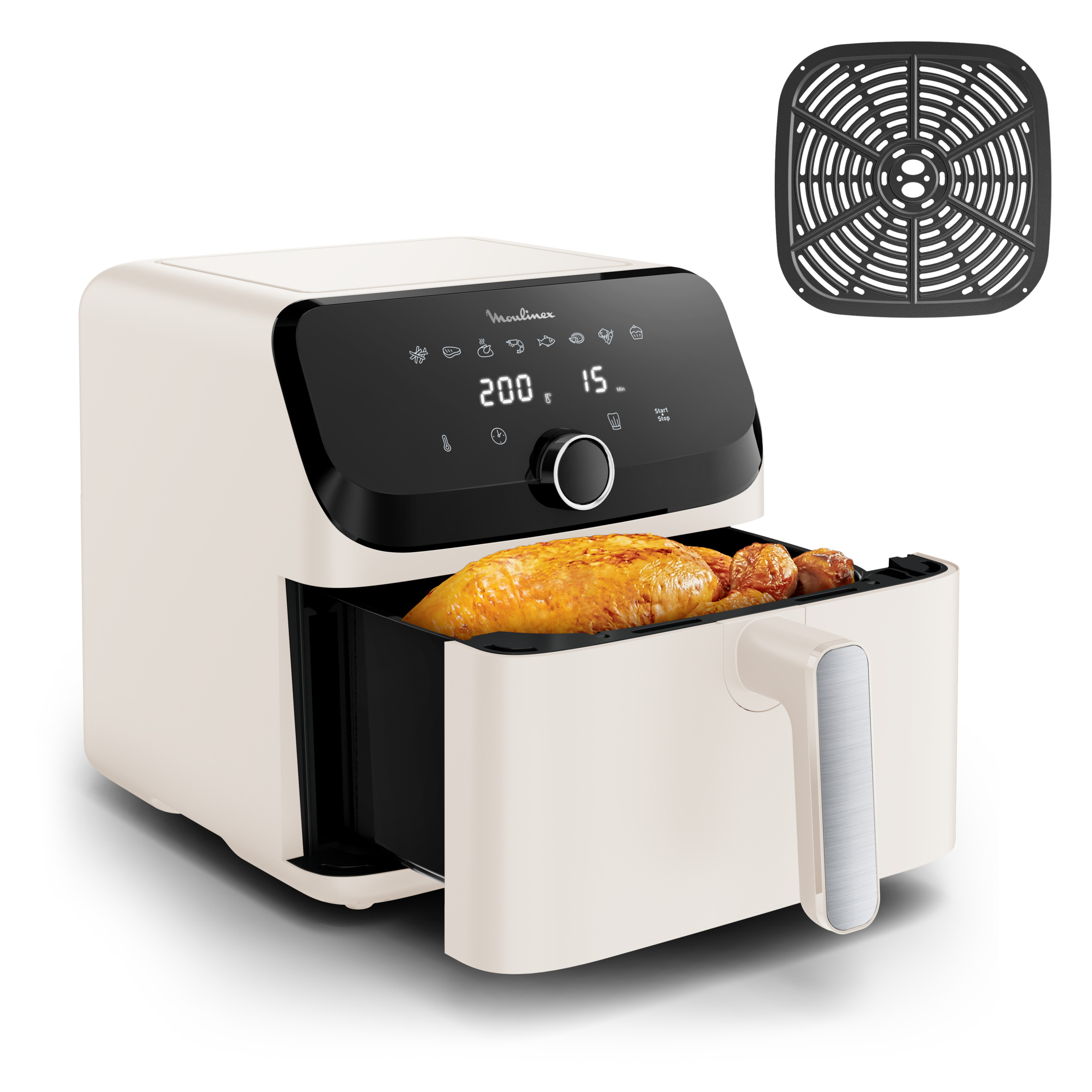 Easy Fry Mega, Air fryer, Extra-Large Capacity 7.5L, 8 Preset Programs