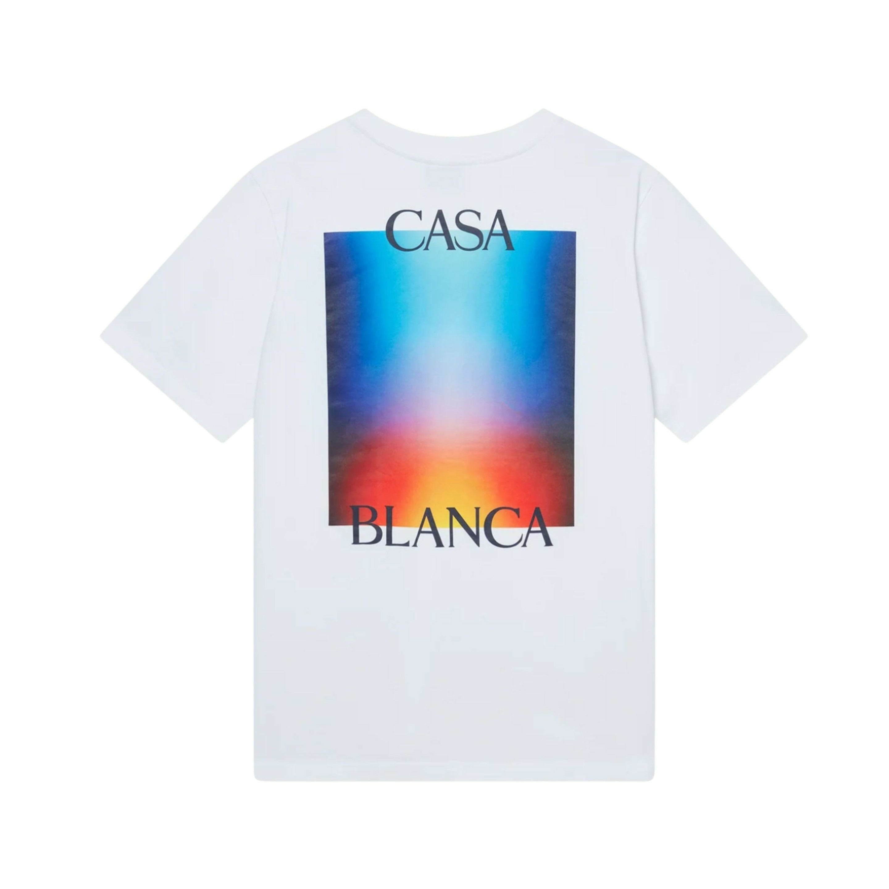 Casablanca T-shirt Gradient Casa Logo Blanc