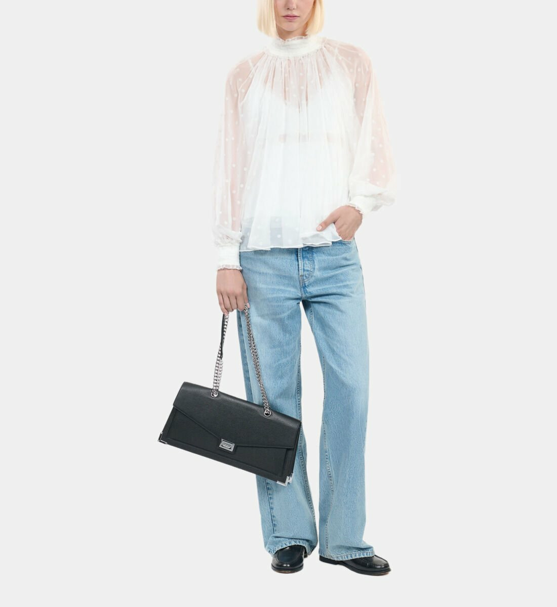 Top Avec Fronces Écru Femme