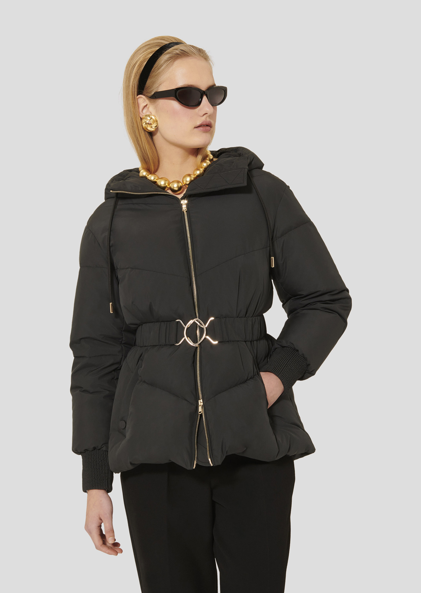 Doudoune Dina-Noir en Polyester