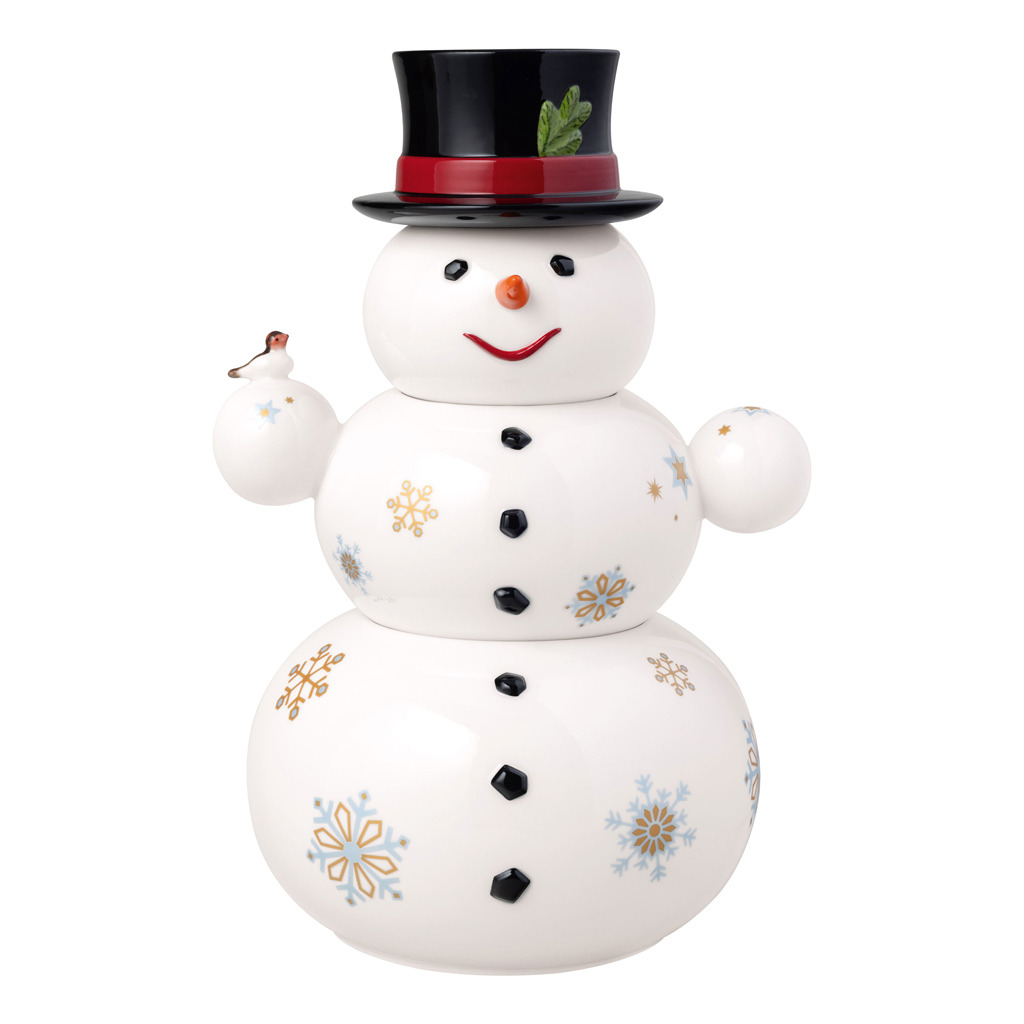 Christmas Toys Memory boîte bonhomme de neige 8 x 8 x 15 cm