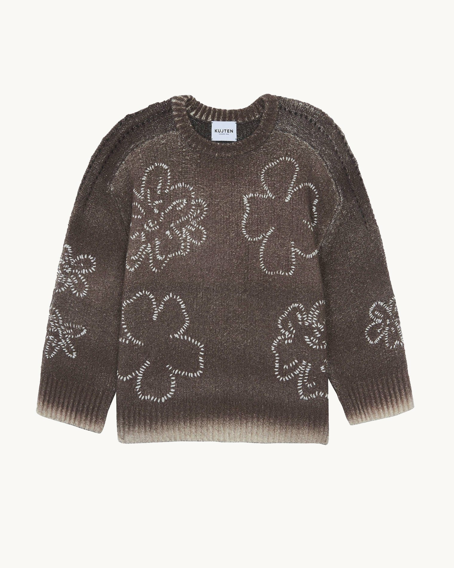 Pull Diane Flower Spray marron