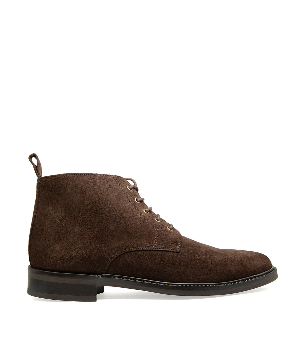 Bottines Finley Veau Velours Marron