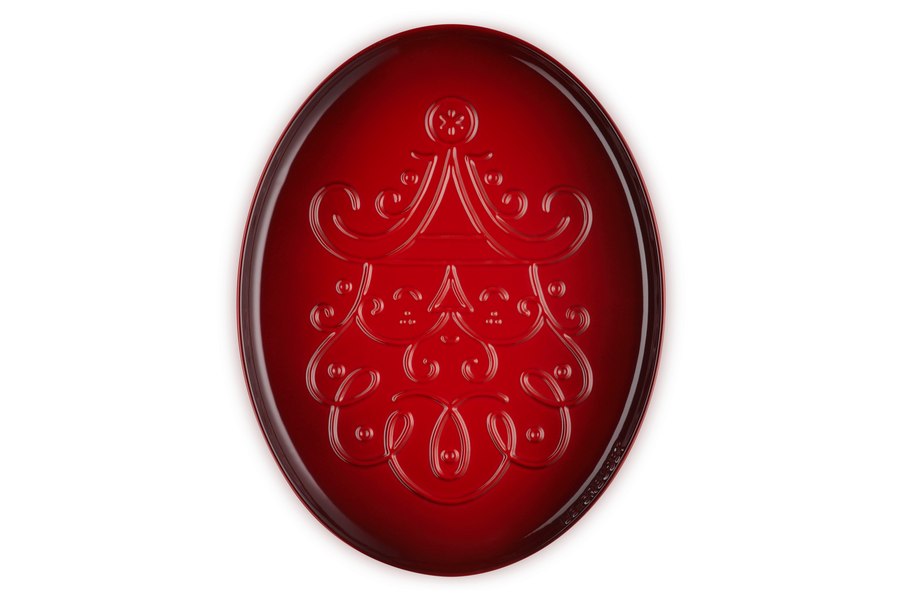 Plat de présentation 36cm en céramique Père Noël