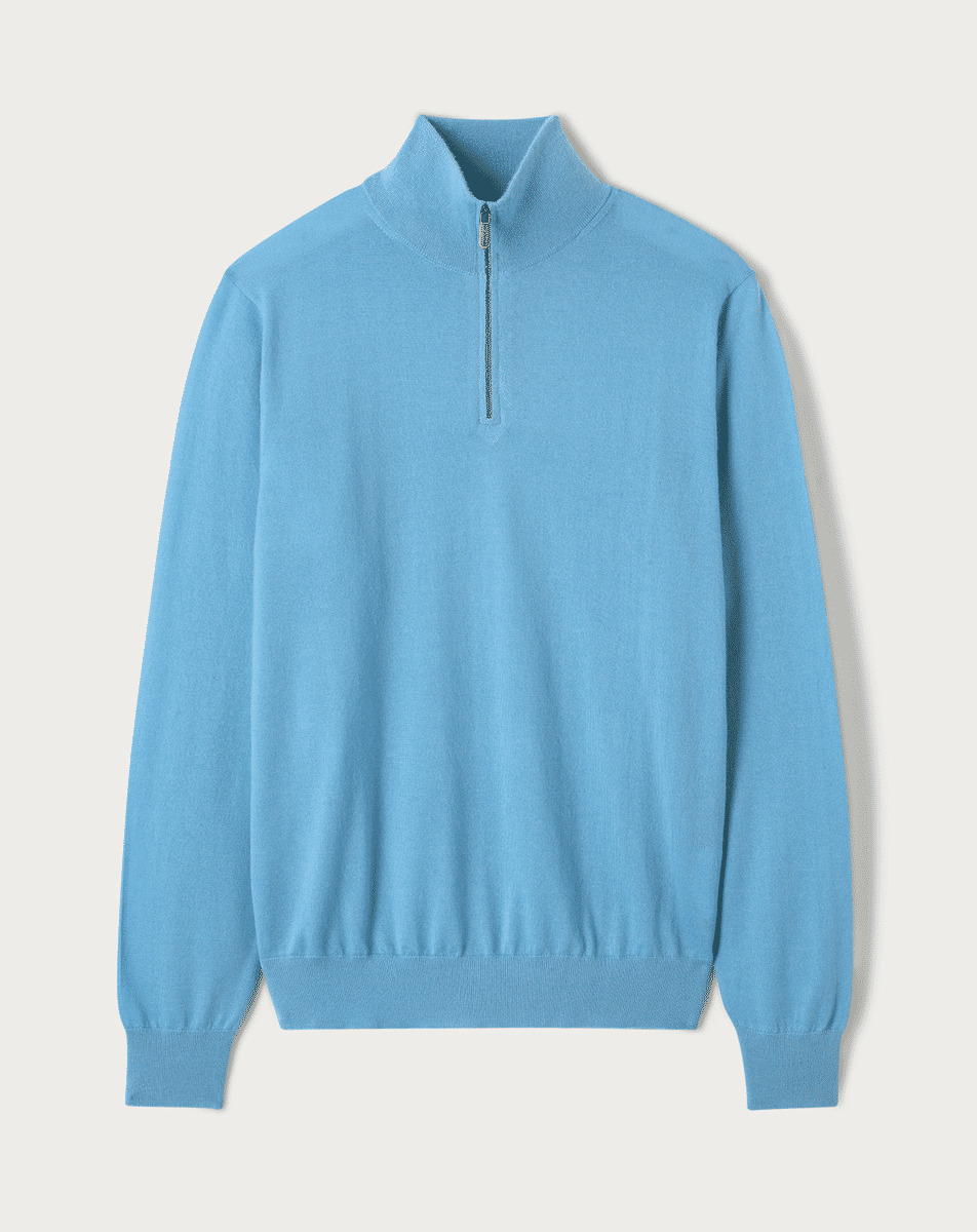 Pull col camionneur  - Homme - AQUA